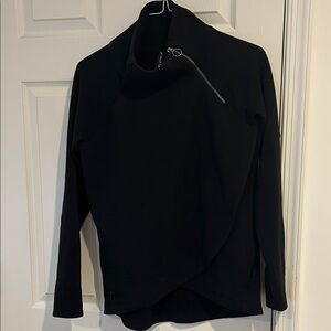 Athleta asymmetrical sweatshirt with zipper